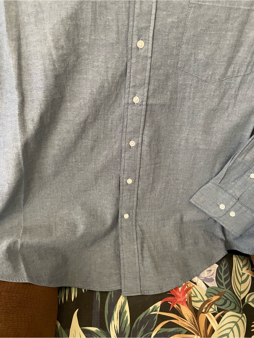Men’s lightweight long sleeve George Brand Shirt. Sz 2xl Classic fit denim color - Picture 4 of 4